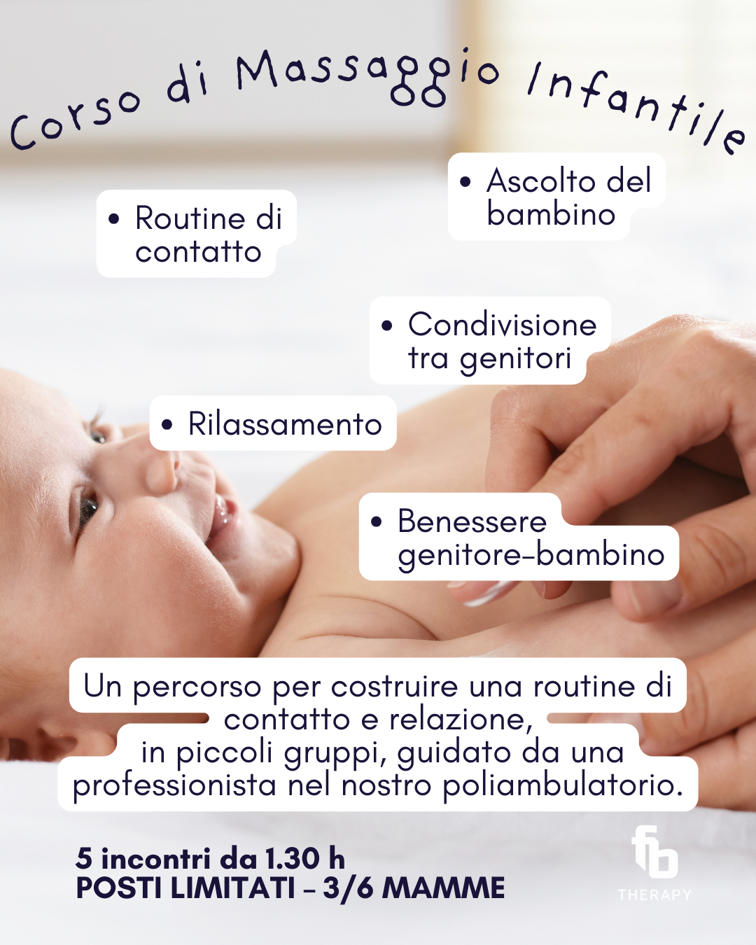 Massaggio infantile – Corso 0–7 mesi
